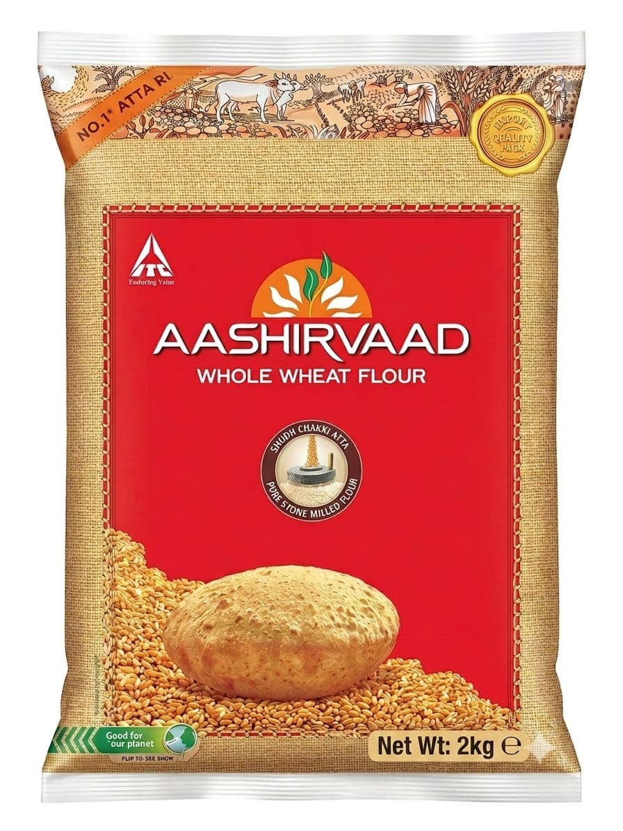 Aashirvaad Whole Wheat Flour 2kg